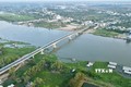 Cầu Châu Đốc bắc qua sông Hậu. Ảnh: Thanh Sang- TTXVN