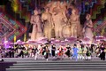 Chương trình nghệ thuật với các tiết mục đặc sắc tại Lễ khai mạc năm du lịch tỉnh Tuyên Quang năm 2024. Ảnh: Quang Cường- TTXVN