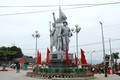 Tượng đài Bến Âu Lâu lịch sử ở phường Nguyễn Phúc, thành phố Yên Bái. Ảnh: Tuấn Anh – TTXVN