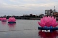 Bình Thuận thắp sáng 7 đóa hoa sen trên sông Cà Ty