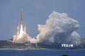 Tên lửa đẩy H3 mang theo Vệ tinh Quan sát Mặt đất Tiên tiến 4 rời bệ phóng tại Trung tâm Vũ trụ Tanegashima, tỉnh Kagoshima, Nhật Bản, ngày 1/7/2024. Ảnh: Kyodo/TTXVN