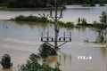 Mưa lớn gây ngập lụt khắp các tuyến đường xã Nhuận Trạch, Cư Yên, Tân Vinh của huyện Lương Sơn. Ảnh: Trọng Đạt - TTXVN 