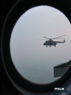Không quân Việt Nam bay hợp luyện đội hình tại Điện Biên 