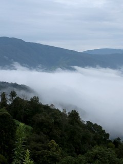 Những suối mây trắng tinh bồng bềnh giữ núi rừng bạt ngàn của Tây Bắc tại xã biên giới Ka Lăng. Ảnh: Quý Trung – TTXVN