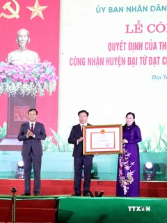 Thái Nguyên công bố Quyết định công nhận huyện Đại Từ đạt chuẩn nông thôn mới