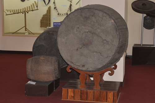 Sưu tập trống của người Jrai ở Bảo tàng Gia Lai