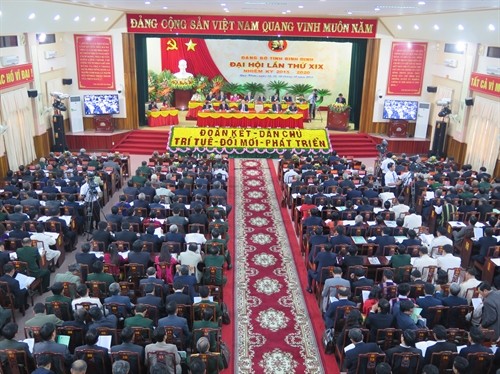 Đại hội đại biểu Đảng bộ các tỉnh Điện Biên, Lai Châu, Hậu Giang, Cao Bằng, Vinh phúc , Bình Định