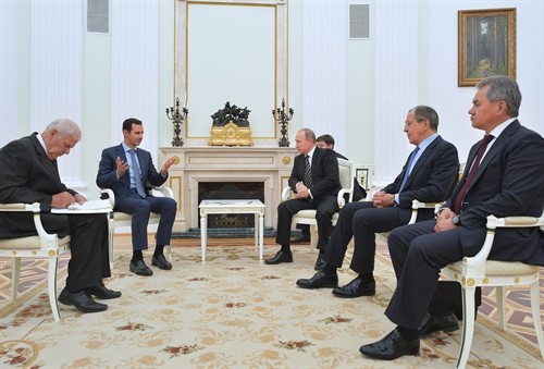 Tổng thống Syria bất ngờ thăm Nga