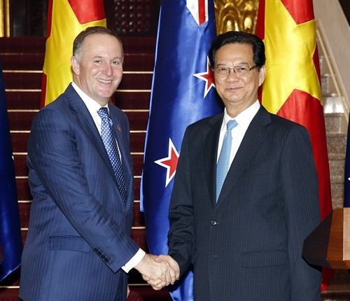Thủ tướng Nguyễn Tấn Dũng hội đàm với Thủ tướng New Zealand John Key 