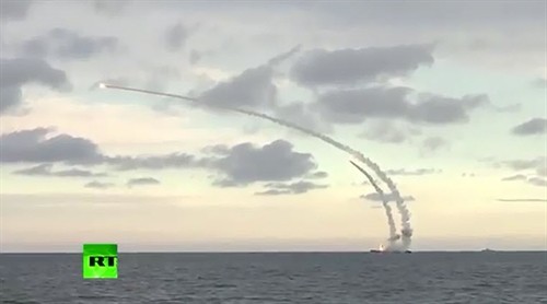 Tên lửa Nga từ biển Caspi oanh tạc IS ở Syria