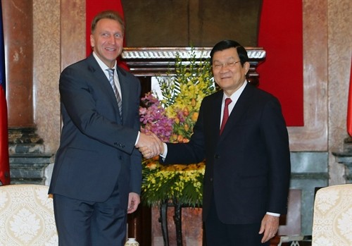 Chủ tịch nước Trương Tấn Sang tiếp Phó Thủ tướng thứ nhất Liên bang Nga 