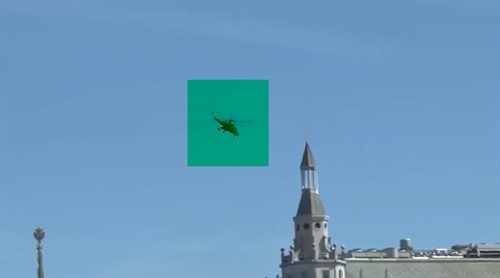 Cận cảnh trực thăng bí mật của Nga bay trên Điện Kremlin