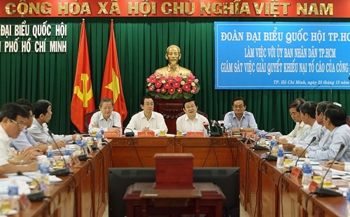 Chủ tịch nước Trương Tấn Sang giám sát việc giải quyết khiếu nại, tố cáo