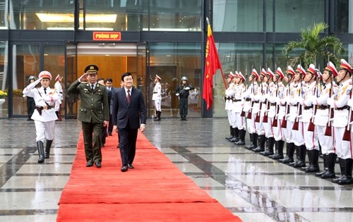 Chủ tịch nước Trương Tấn Sang dự Hội nghị Công an toàn quốc lần thứ 71