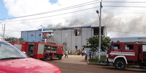Hỏa hoạn tại khu công nghiệp Suối Tre - Đồng Nai