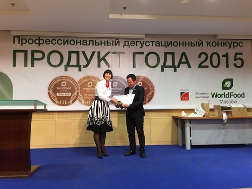 Sản phẩm của tập đoàn TH True MILK (Việt Nam) đoạt 3 giải Vàng tại Triển lãm Thực phẩm Quốc tế Moskva 2015