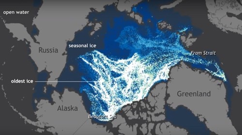 Nhìn lại 25 năm băng Bắc Cực tan trong một phút