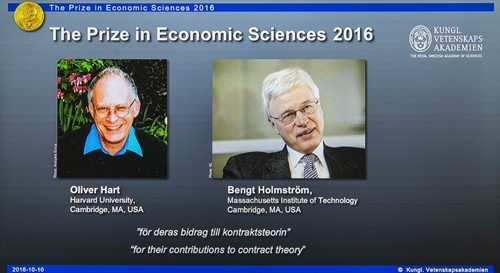 Giải Nobel Kinh tế 2016 vinh danh hai nhà kinh tế học Anh và Phần Lan