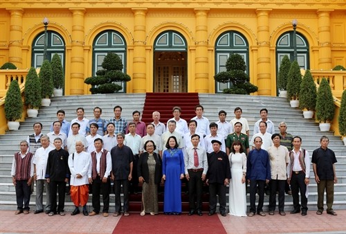 Phó Chủ tịch nước Đặng Thị Ngọc Thịnh tiếp đoàn đại biểu người có uy tín trong đồng bào dân tộc thiểu số tỉnh Bà Rịa-Vũng Tàu