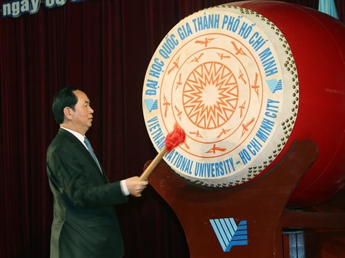 Chủ tịch nước Trần Đại Quang dự Lễ Khai khóa - 2016 Đại học Quốc gia Thành phố Hồ Chí Minh