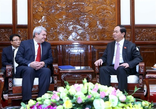 Chủ tịch nước Trần Đại Quang và Thủ tướng Nguyễn Xuân Phúc tiếp khách quốc tế