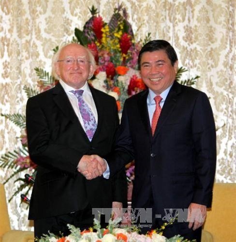 Lãnh đạo Thành phố Hồ Chí Minh tiếp Tổng thống Ireland Michel D.Higgins