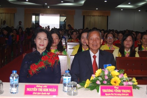 Chủ tịch Quốc hội Nguyễn Thị Kim Ngân dự Đại hội đại biểu phụ nữ tỉnh Bến Tre