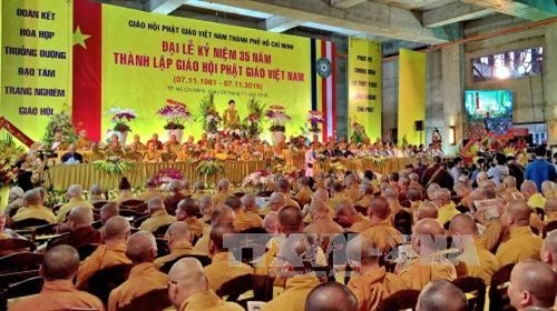 Đại lễ kỷ niệm 35 năm thành lập Giáo hội Phật giáo Việt Nam tại Thành phố Hồ Chí Minh