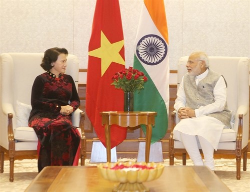 Chủ tịch Quốc hội Nguyễn Thị Kim Ngân hội kiến Thủ tướng Ấn Độ Narendra Modi
