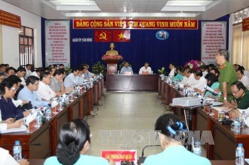 Bí thư Thành ủy Thành phố Hồ Chí Minh biểu dương kết quả kéo giảm tội phạm ở quận Tân Bình