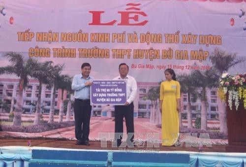 Thành phố Hồ Chí Minh tài trợ 80 tỷ đồng xây dựng trường học ở huyện biên giới tỉnh Bình Phước