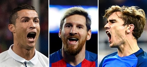 FIFA công bố top 3 ứng cử viên sáng giá nhất cho danh hiệu"Cầu thủ xuất sắc nhất năm 2016"