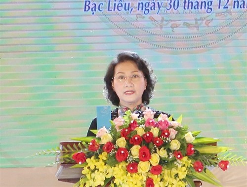 Chủ tịch Quốc hội Nguyễn Thị Kim Ngân dự lễ kỷ niệm 20 năm tái lập tỉnh Bạc Liêu