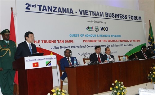 Chủ tịch nước Trương Tấn Sang dự Diễn đàn Doanh nghiệp Tanzania - Việt Nam