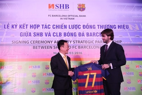Ngân hàng SHB và CLB Barcelona ký kết hợp tác chiến lược