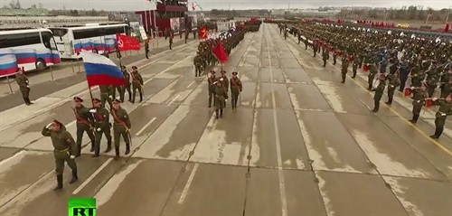 Hình ảnh về không khí chuẩn bị Ngày chiến thắng tại Nga