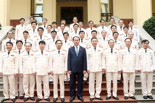 Đảng ủy Công an Trung ương, Bộ Công an chúc mừng Chủ tịch nước Trần Đại Quang