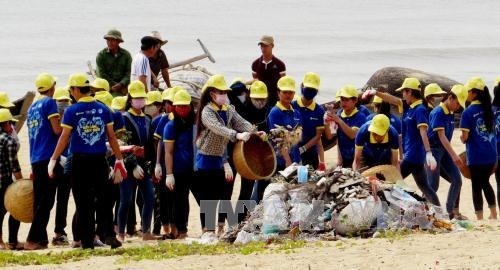 Hơn 1.000 đoàn viên Quảng Bình tham gia “làm sạch biển”
