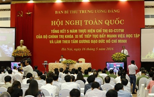 Hội nghị toàn quốc tổng kết 5 năm thực hiện Chỉ thị của Bộ Chính trị về “Tiếp tục đẩy mạnh việc học tập và làm theo tấm gương đạo đức Hồ Chí Minh”