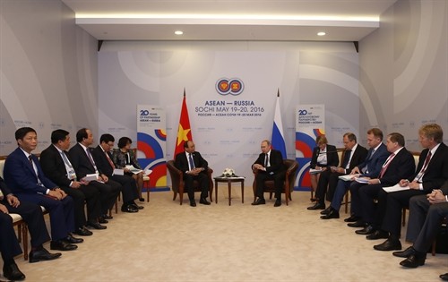 Thủ tướng Nguyễn Xuân Phúc hội kiến Tổng thống Nga V.Putin