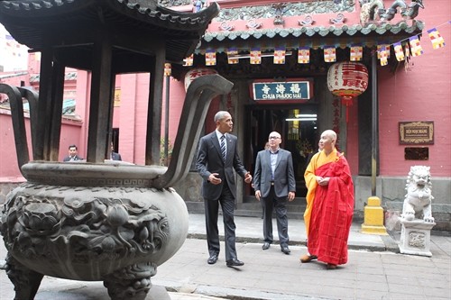 Tổng thống Hoa Kỳ Barack Obama thăm thành phố Hồ Chí Minh