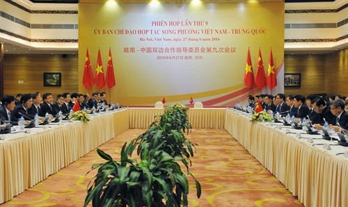 Phiên họp lần thứ 9 Ủy ban chỉ đạo hợp tác song phương Việt Nam-Trung Quốc