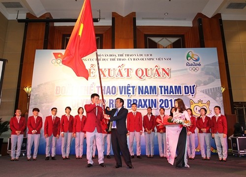 Lễ xuất quân Đoàn thể thao Việt Nam tham dự Olympic Rio-Brazil 2016 