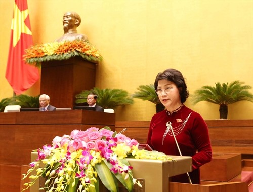 Đồng chí Nguyễn Thị Kim Ngân tuyên thệ nhậm chức Chủ tịch Quốc hội khóa XIV