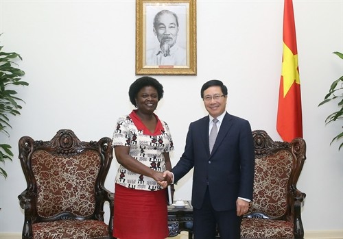 Phó Thủ tướng, Bộ trưởng Bộ Ngoại giao Phạm Bình Minh tiếp Phó Chủ tịch Ngân hàng Thế giới