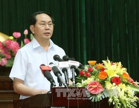Chủ tịch nước Trần Đại Quang: Đề cao tinh thần thượng tôn pháp luật 
