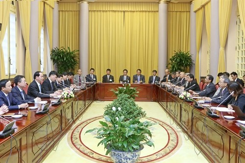 Chủ tịch nước và Thủ tướng Chính phủ tiếp Đoàn đại biểu Liên đoàn các Tổ chức kinh tế Nhật Bản
