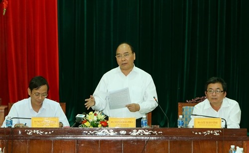 Thủ tướng Nguyễn Xuân Phúc làm việc với lãnh đạo chủ chốt tỉnh Ninh Thuận