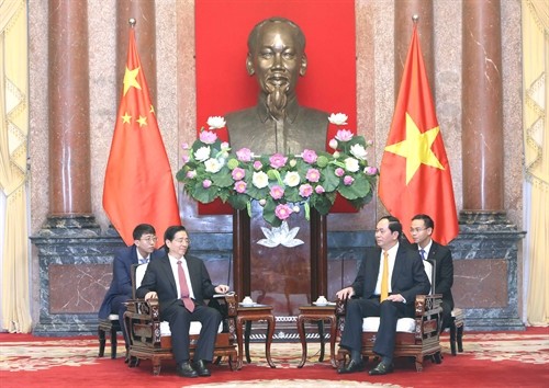 Chủ tịch nước Trần Đại Quang tiếp Bộ trưởng Bộ Công an Trung Quốc