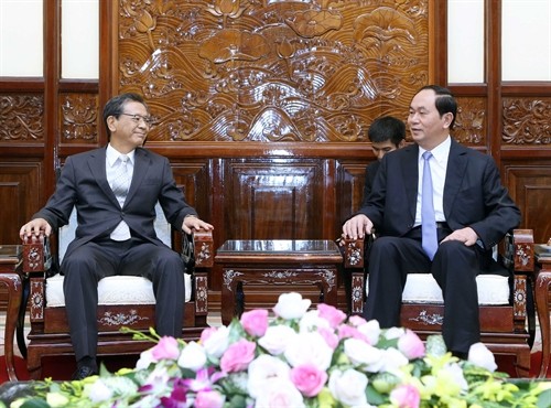 Chủ tịch nước Trần Đại Quang tiếp Đại sứ Nhật Bản